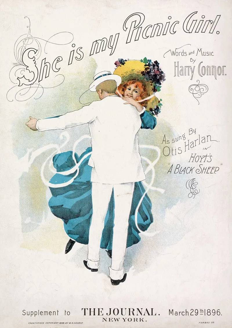 She Is My Picnic Girl Wall Art by Anonymous - High-Resolution Digital Print