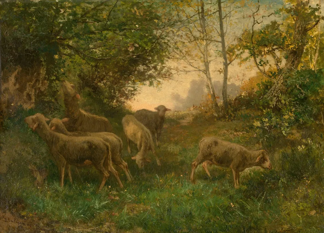 Sheep On The Fringe Of The Wood