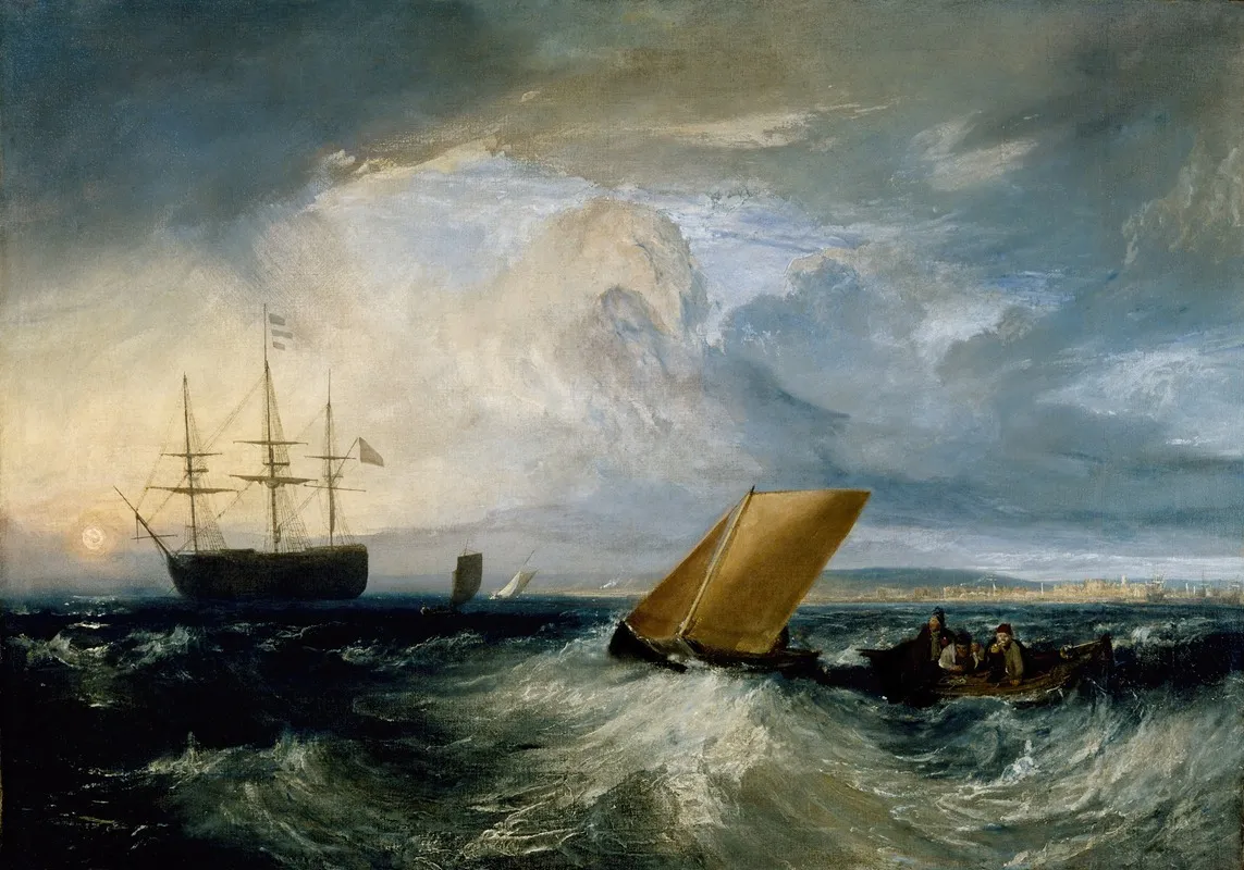 Sheerness As Seen From The Nore 2 Wall Art by Joseph Mallord William Turner - High-Resolution Digital Print