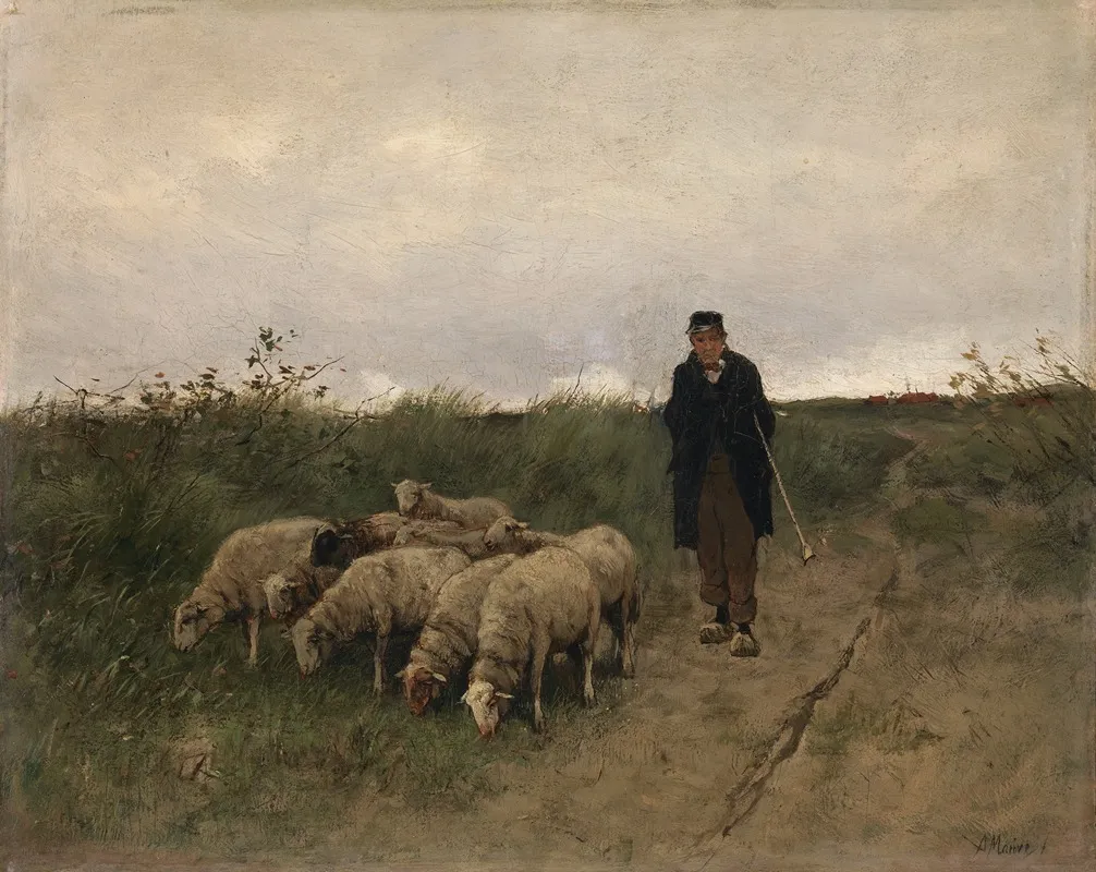 Shepherd And Sheep