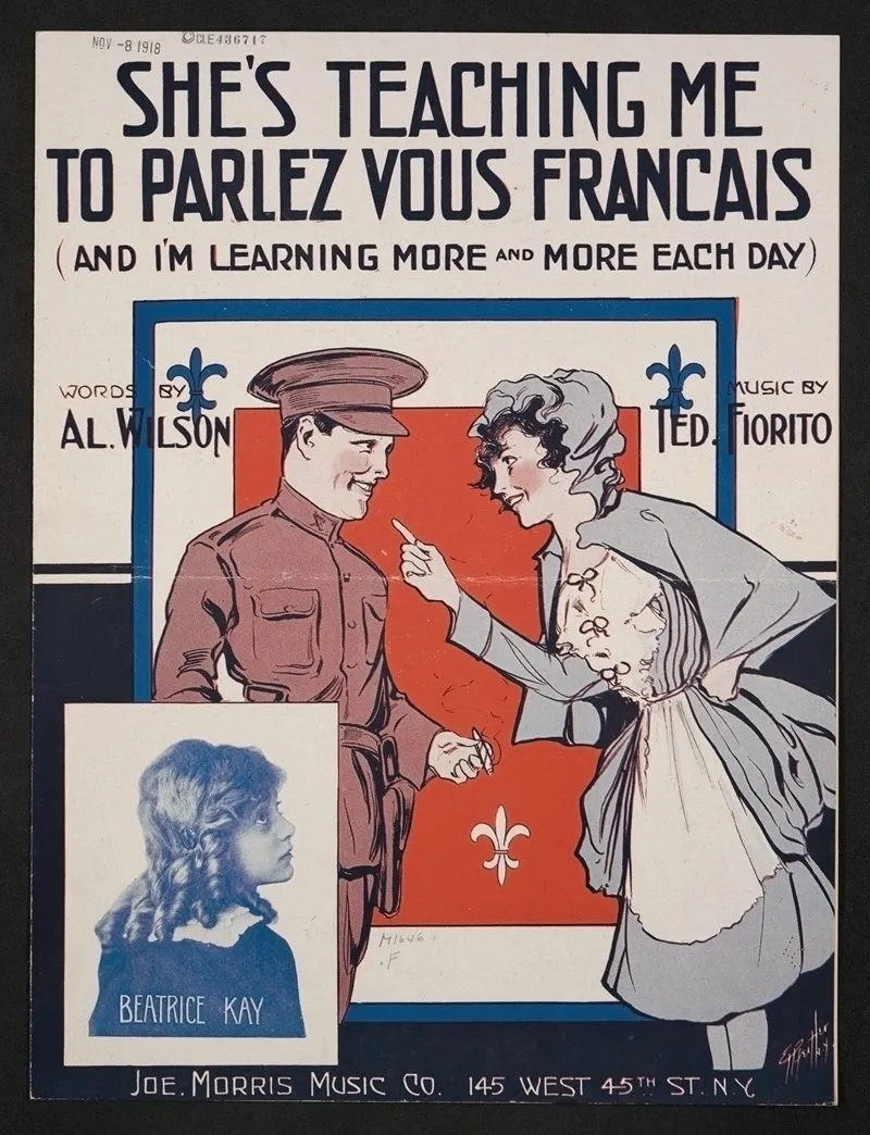 Shes Teaching Me To Parlez Vous Francais And Im Learning More And More Each Day Wall Art by Anonymous - High-Resolution Digital Print