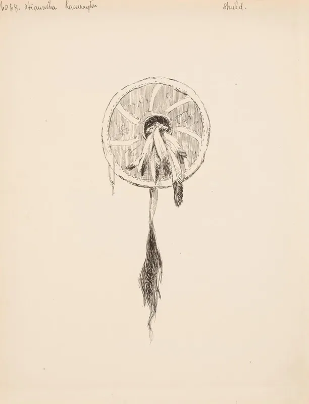 Shield Illustration For The Song Of Hiawatha