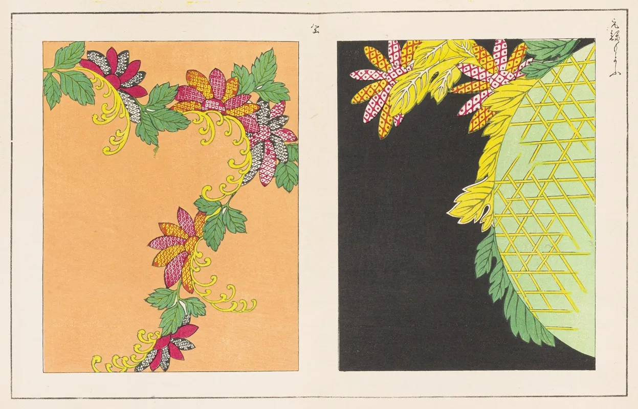 Shinsen Moyo No Shiori Pl 01 Wall Art by Rokkaku Shisui - High-Resolution Digital Print