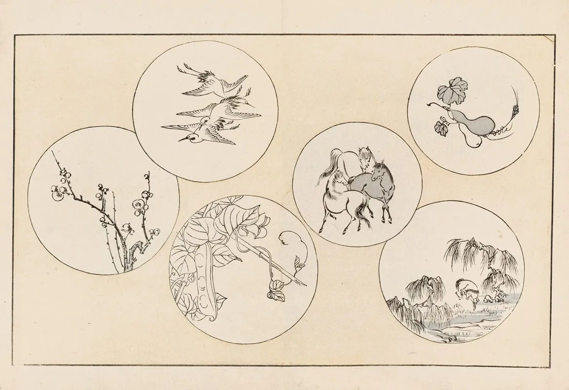 Shinsen Moyo No Shiori Pl 02 Wall Art by Rokkaku Shisui - High-Resolution Digital Print