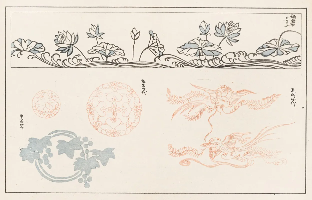 Shinsen Moyo No Shiori Pl 05 Wall Art by Rokkaku Shisui - High-Resolution Digital Print
