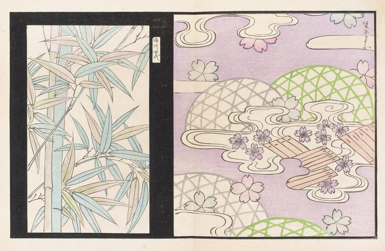Shinsen Moyo No Shiori Pl 09 Wall Art by Rokkaku Shisui - High-Resolution Digital Print