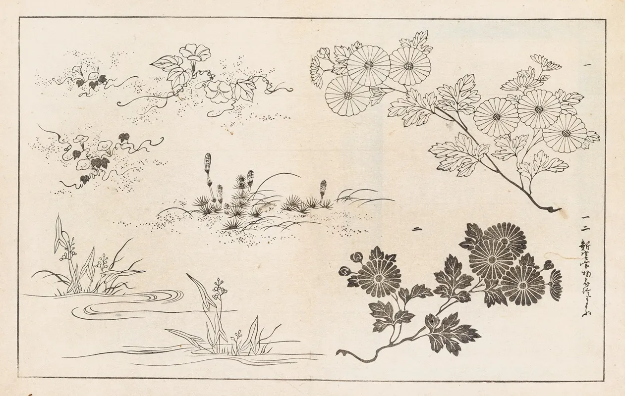 Shinsen Moyo No Shiori Pl 10 Wall Art by Rokkaku Shisui - High-Resolution Digital Print