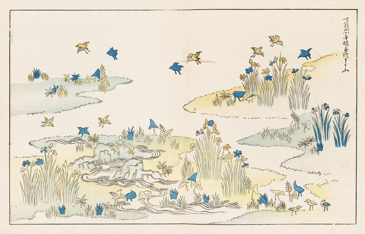 Shinsen Moyo No Shiori Pl 12 Wall Art by Rokkaku Shisui - High-Resolution Digital Print