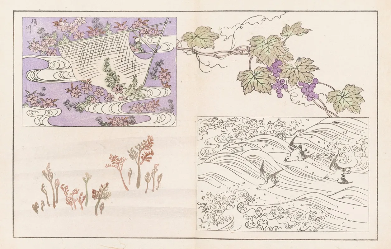 Shinsen Moyo No Shiori Pl 13 Wall Art by Rokkaku Shisui - High-Resolution Digital Print