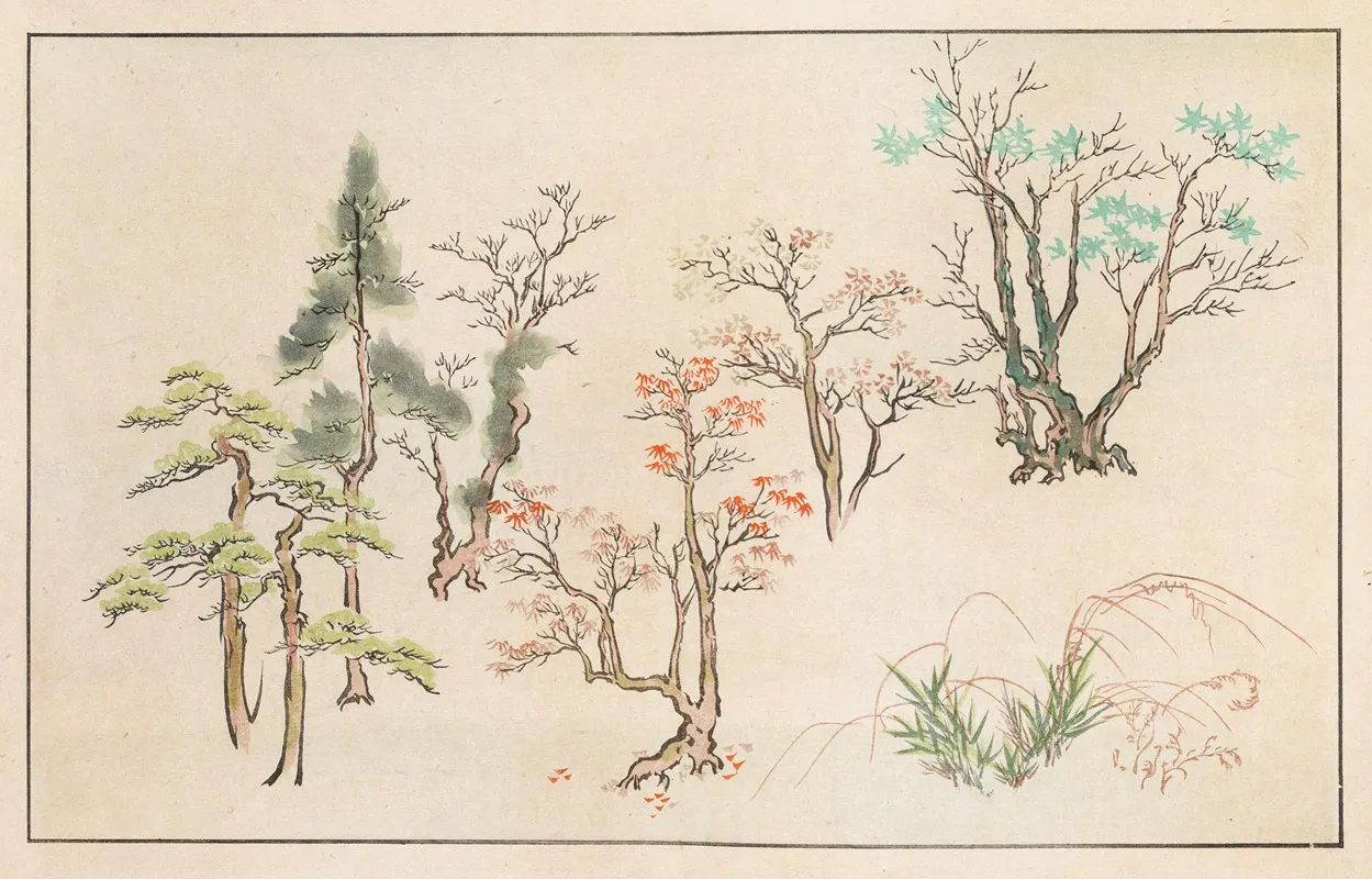 Shinsen Moyo No Shiori Pl 19 Wall Art by Rokkaku Shisui - High-Resolution Digital Print