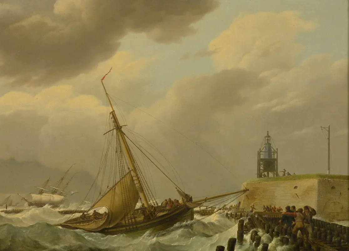 Ship In Stormy Seas