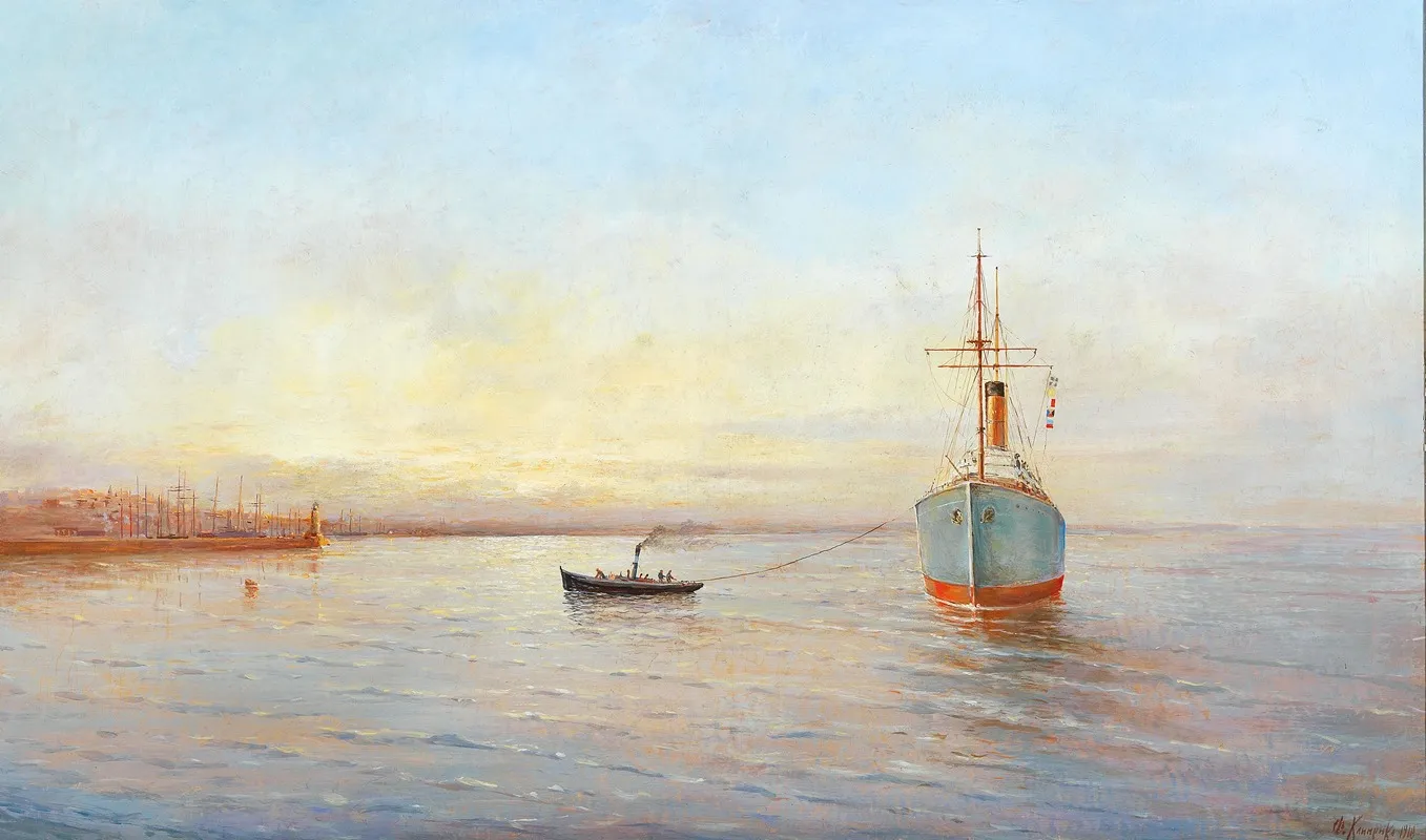 Ship In The Harbour At Odessa