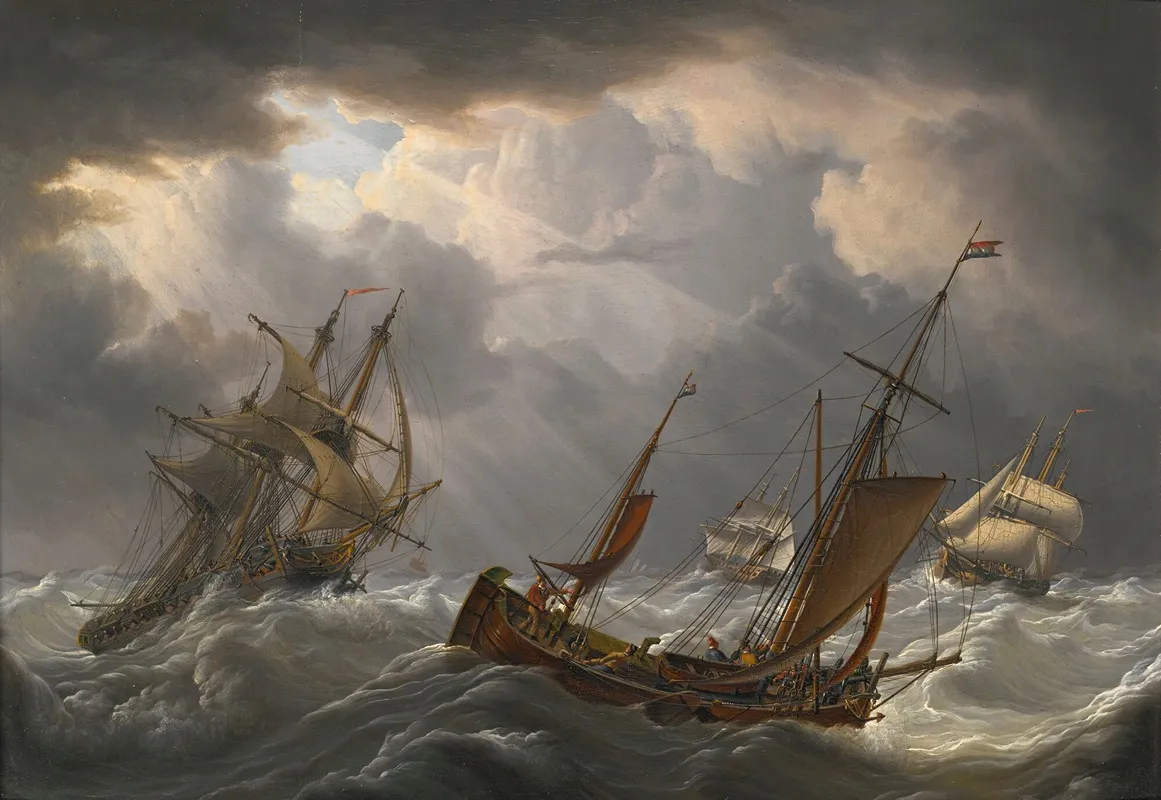 Shipping In A Storm 2 Wall Art by Charles Martin Powell - High-Resolution Digital Print
