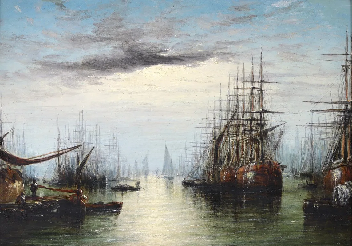 Shipping On The Thames 2 Wall Art by Francis Moltino - High-Resolution Digital Print