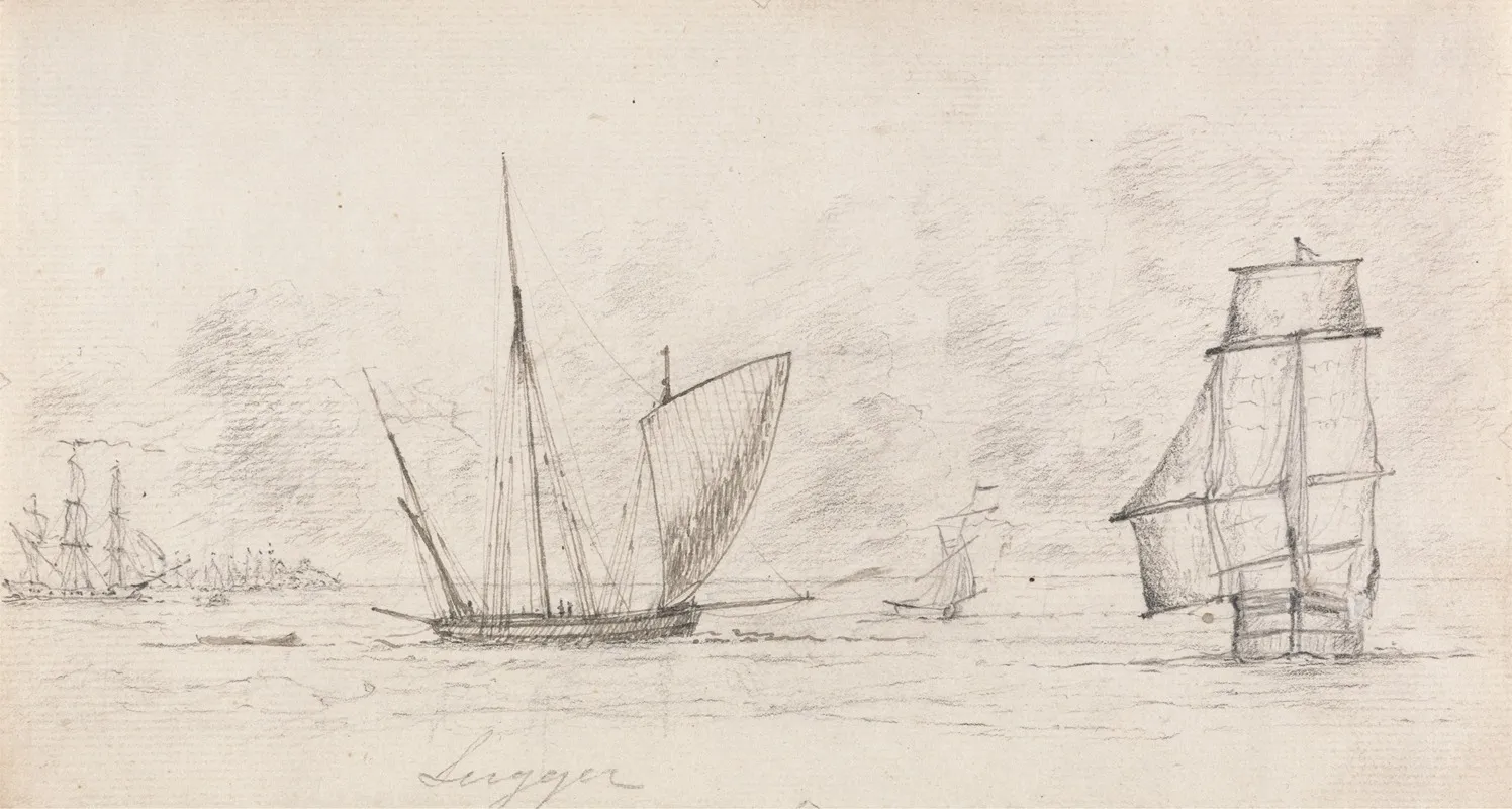 Shipping Scene 2 Wall Art by Charles Golding Constable - High-Resolution Digital Print