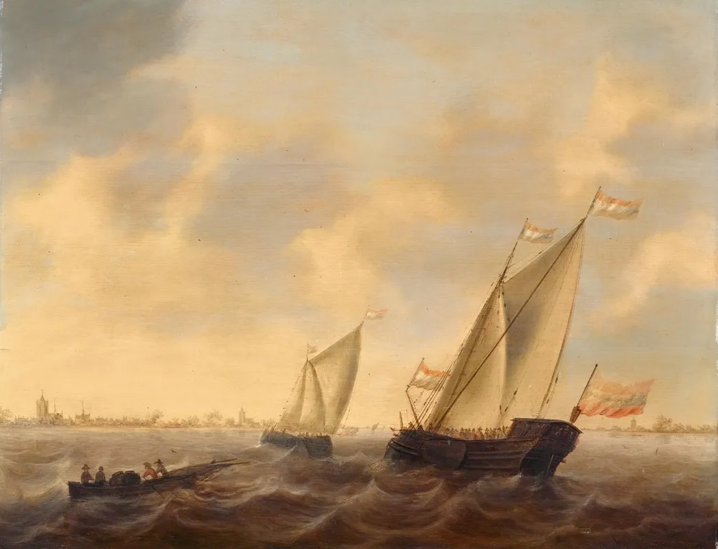 Ships And Boats At Sea