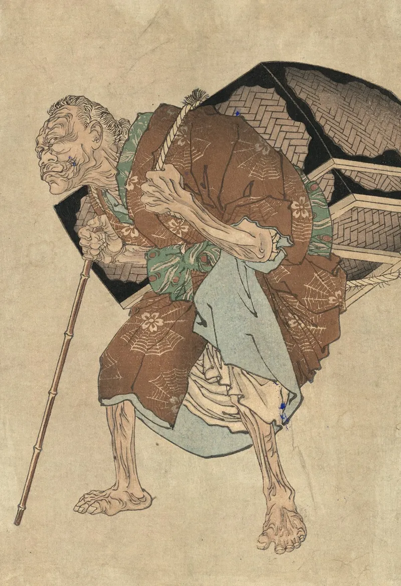 Shitakiri Suzume 2 Wall Art by Tsukioka Yoshitoshi - High-Resolution Digital Print