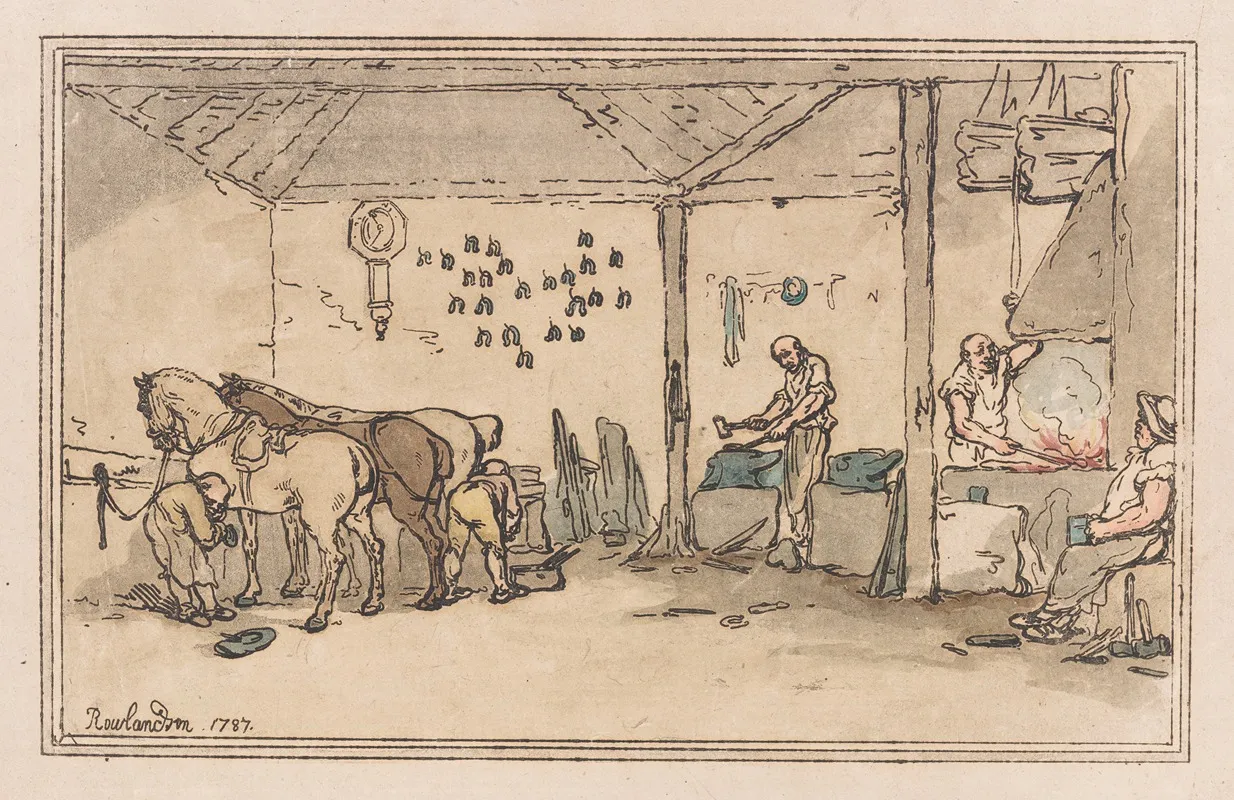 Shoeing The Village Forge