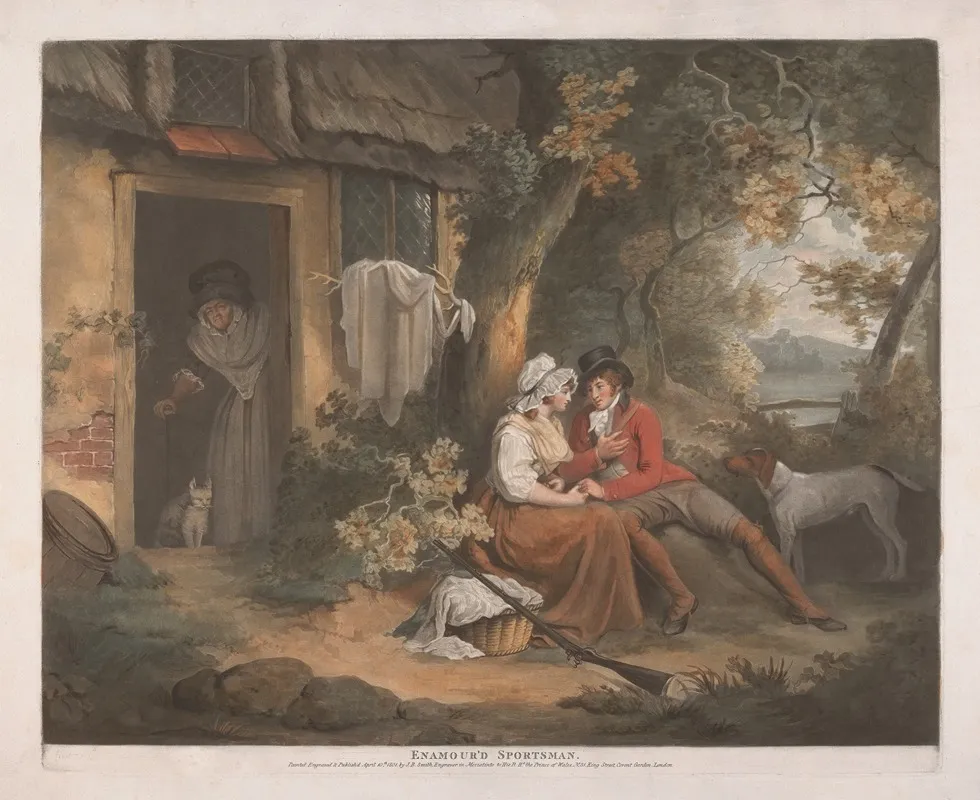 Shooting Enamourd Sportsman Wall Art by John Raphael Smith - High-Resolution Digital Print