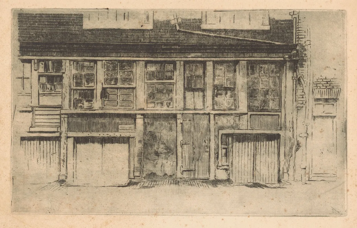 Shopfront On The Vuile Weespad In Amsterdam Wall Art by Johannes Löhr - High-Resolution Digital Print