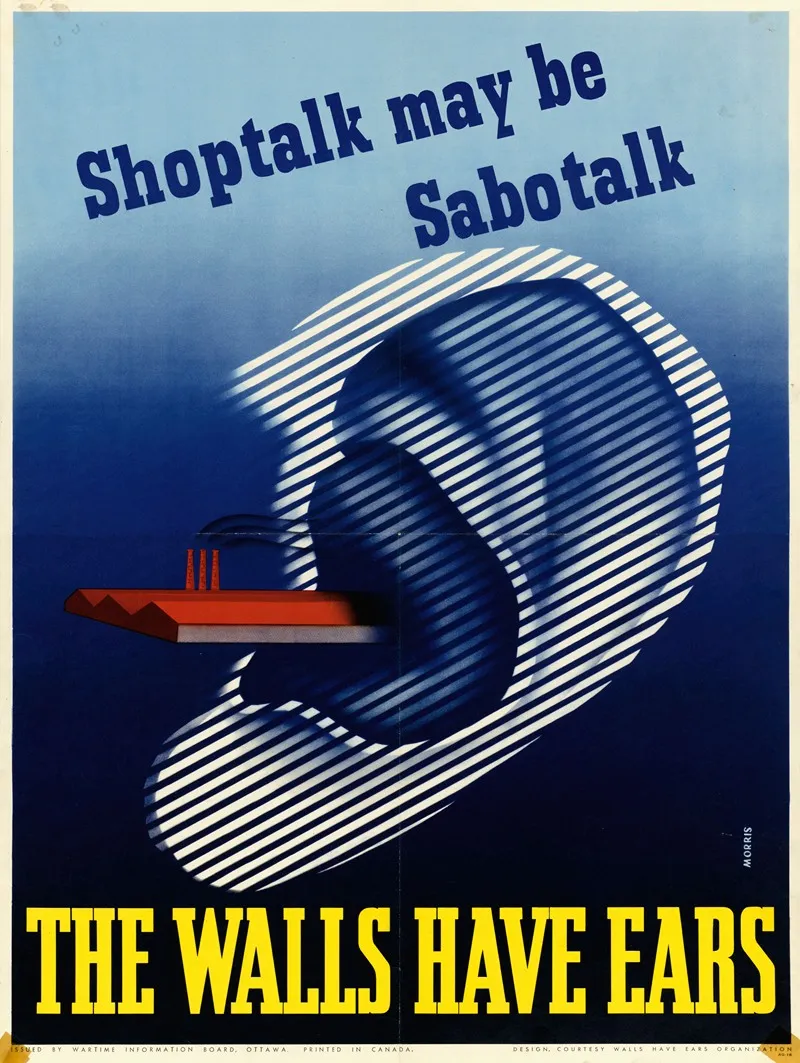 Shoptalk May Be Sabotalk Wall Art by Morris - High-Resolution Digital Print