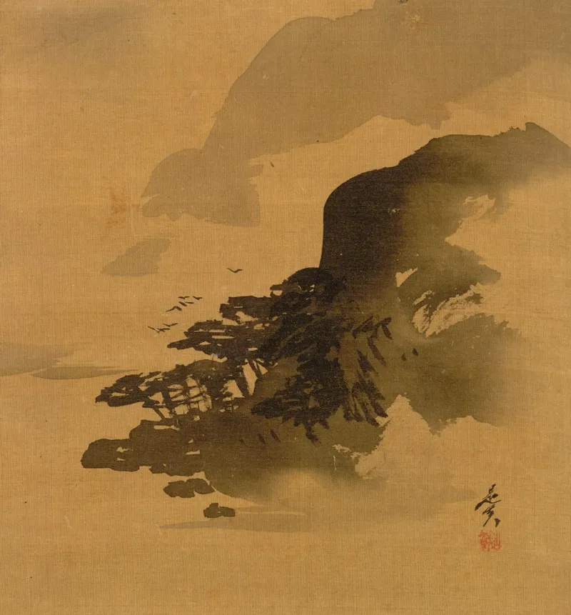 Shoreline With Birds