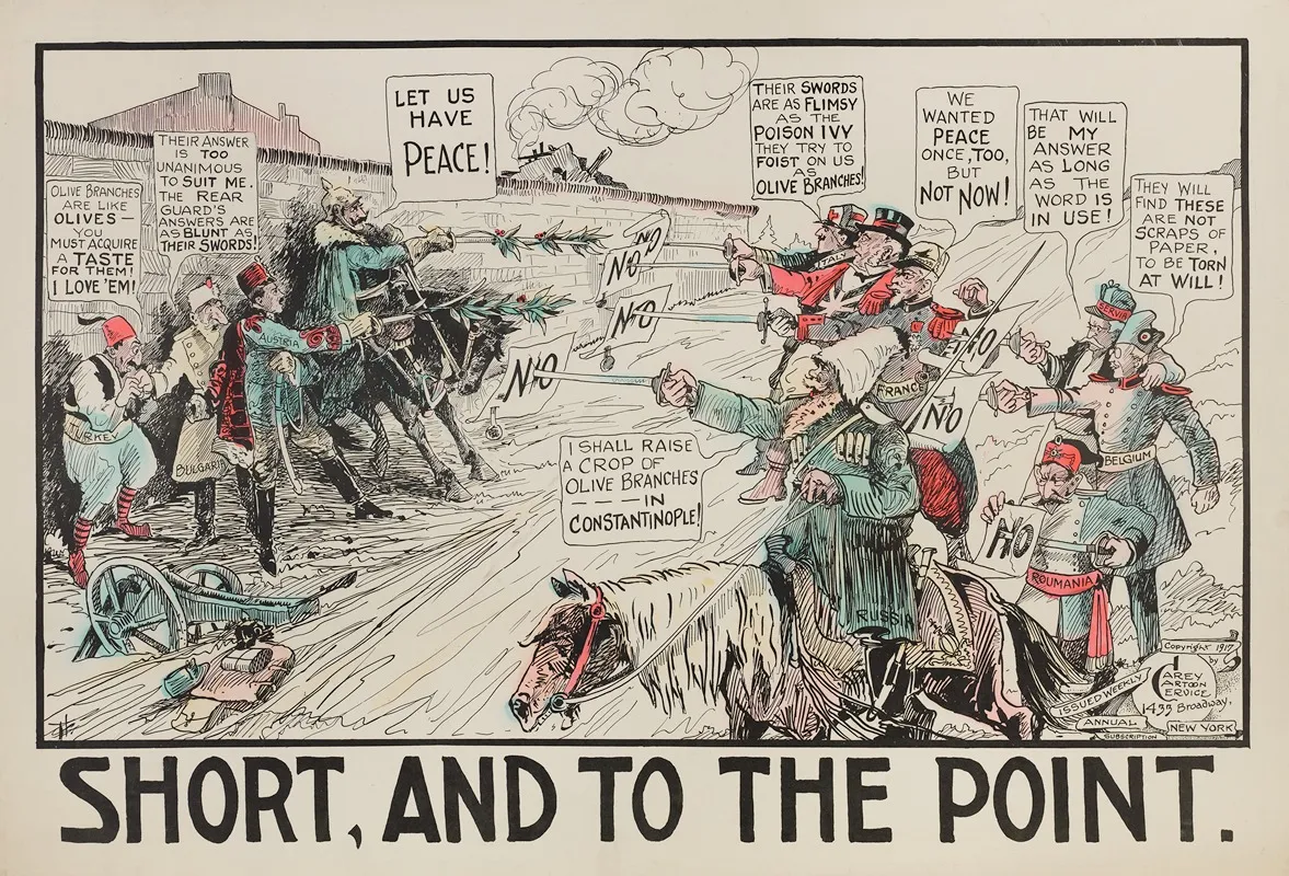 Short And To The Point Wall Art by Carey Cartoon Service - High-Resolution Digital Print