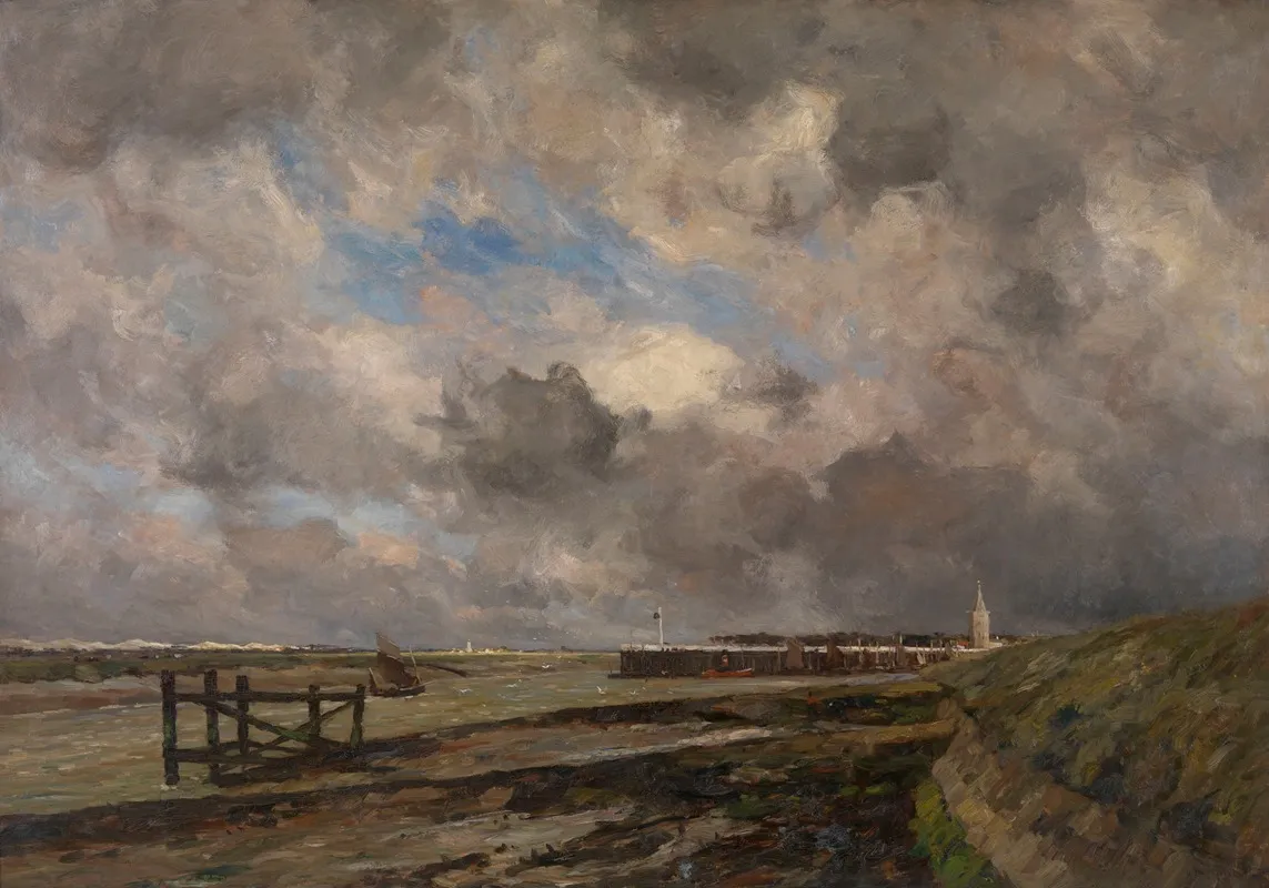 Showery Weather In Nieuwpoort Wall Art by Victor Gilsoul - High-Resolution Digital Print