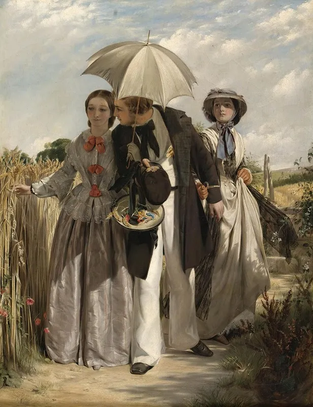 Showing A Preference Wall Art by John Callcott Horsley - High-Resolution Digital Print