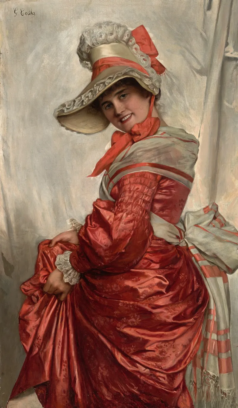 Showing Off The New Dress 2 Wall Art by Giovanni Costa - High-Resolution Digital Print