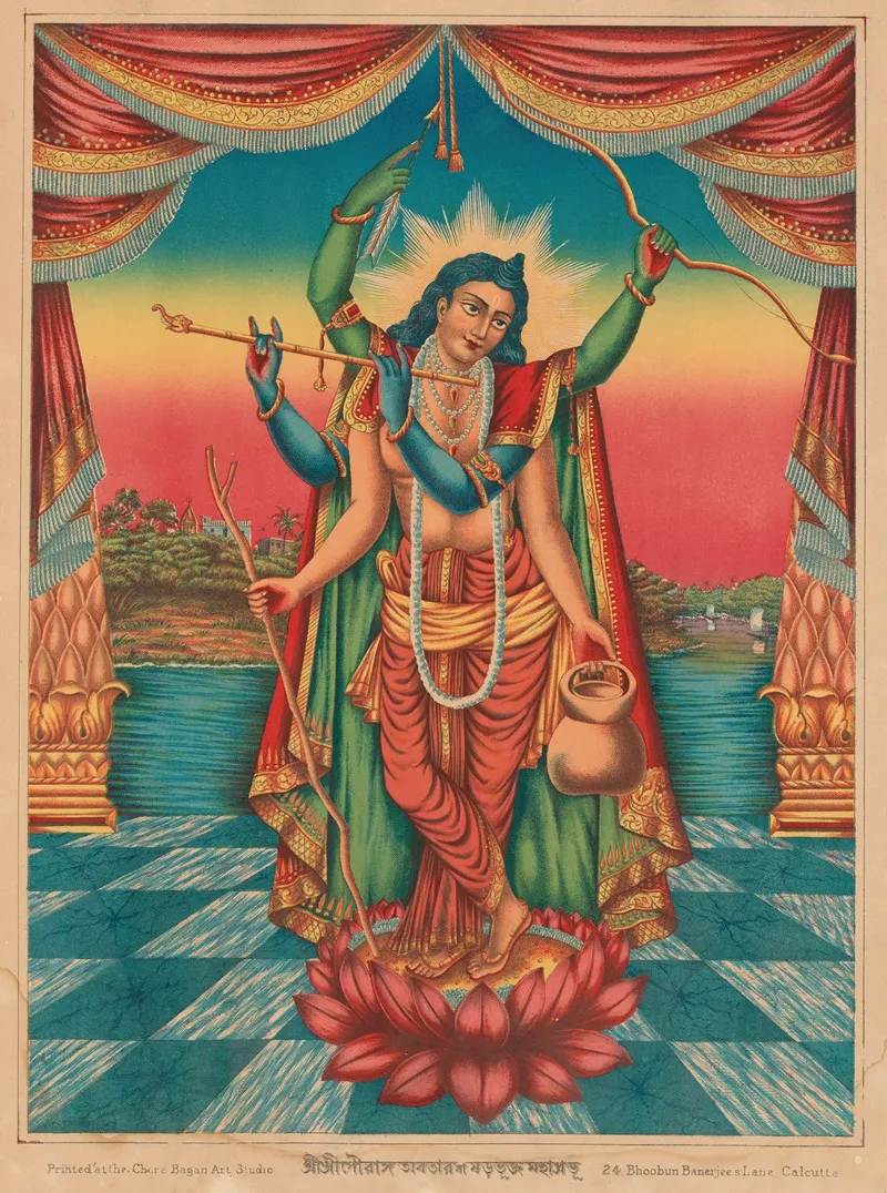 Shri Shri Guranga Avatara Wall Art by Chore Bagan Art Studio - High-Resolution Digital Print