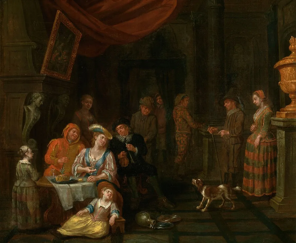 Shrove Tuesday Wall Art by Jan Baptist Monteyne - High-Resolution Digital Print