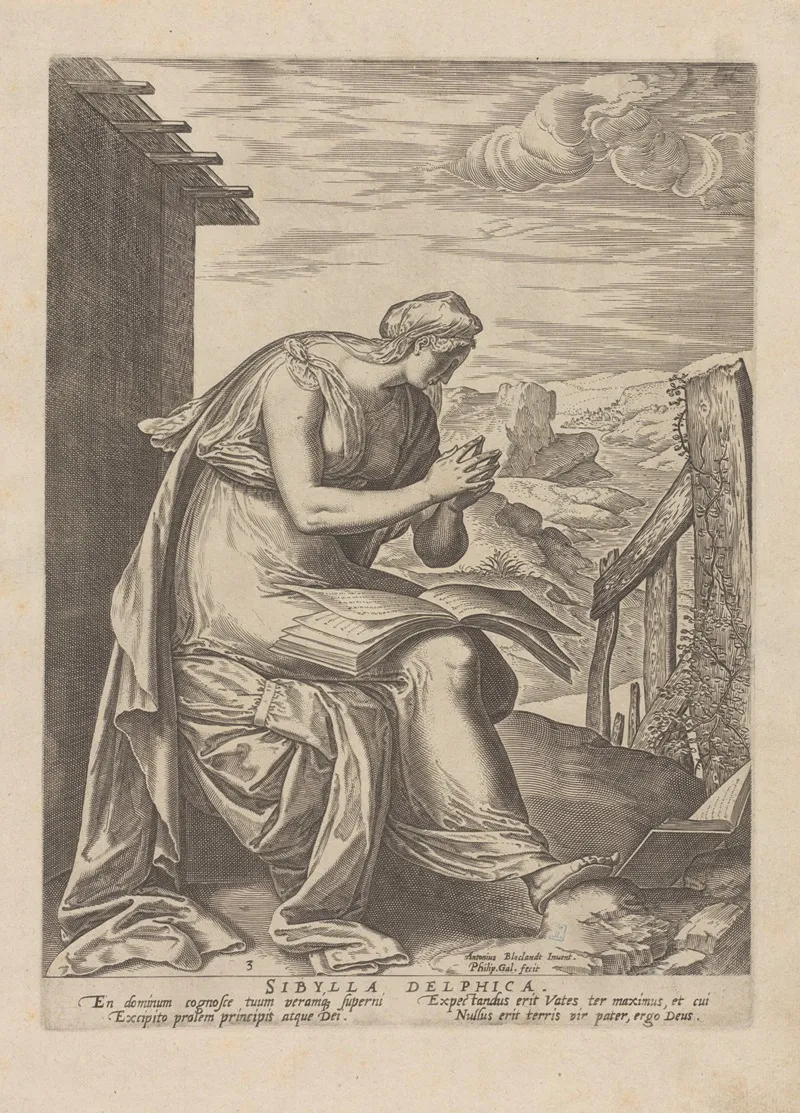 Sibylla Delphica Wall Art by Anthonie Blocklandt Van Montfoort - High-Resolution Digital Print