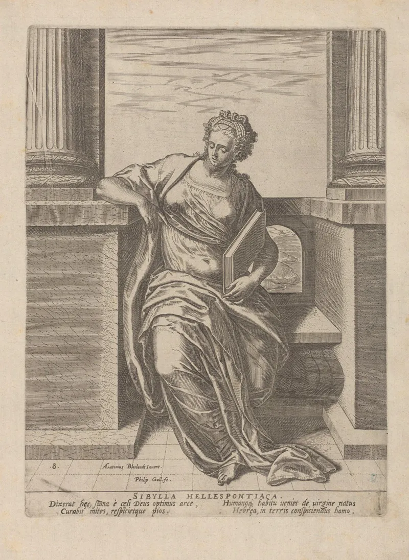 Sibylla Hellespontiaca Wall Art by Anthonie Blocklandt Van Montfoort - High-Resolution Digital Print