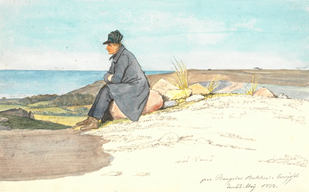 Siddende Mand I Bangsbo Bakker Vendsyssel 22 Maj 1833