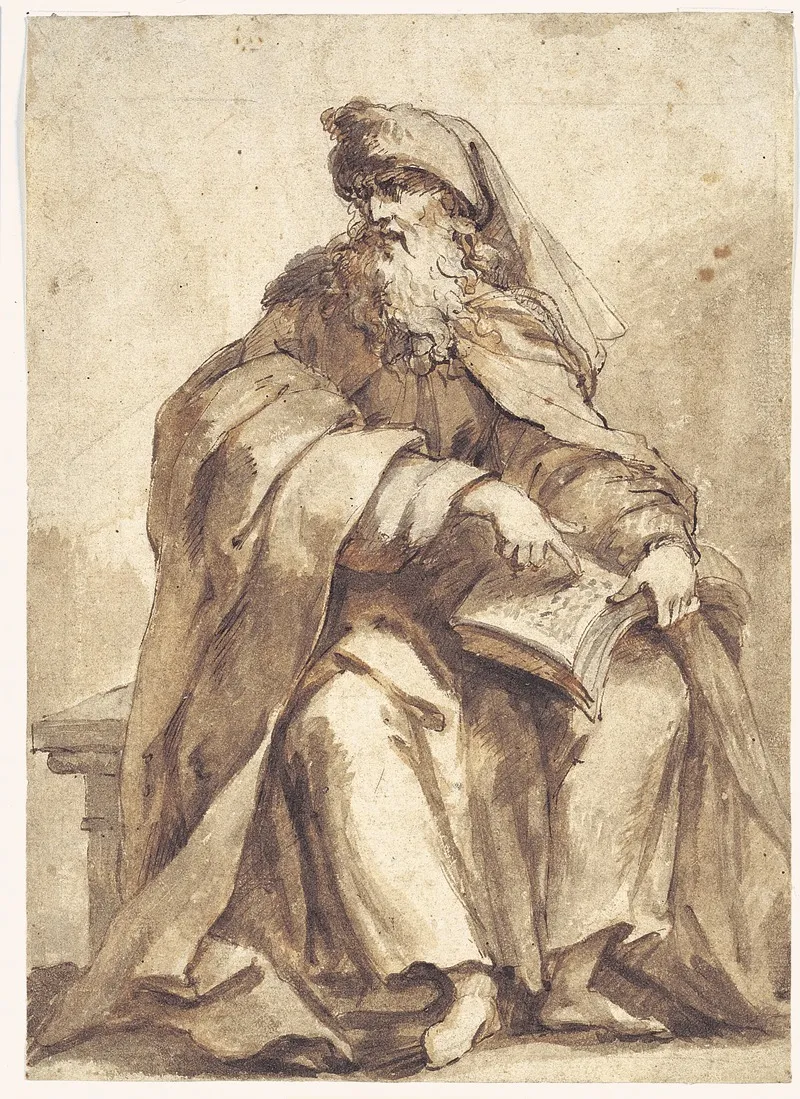 Siddende Profet 2 Wall Art by Giovanni Battista Merano - High-Resolution Digital Print