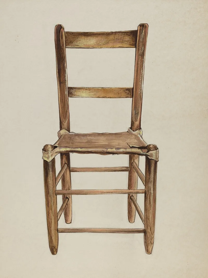 Side Chair 66 Wall Art by Louie H. Ewing - High-Resolution Digital Print