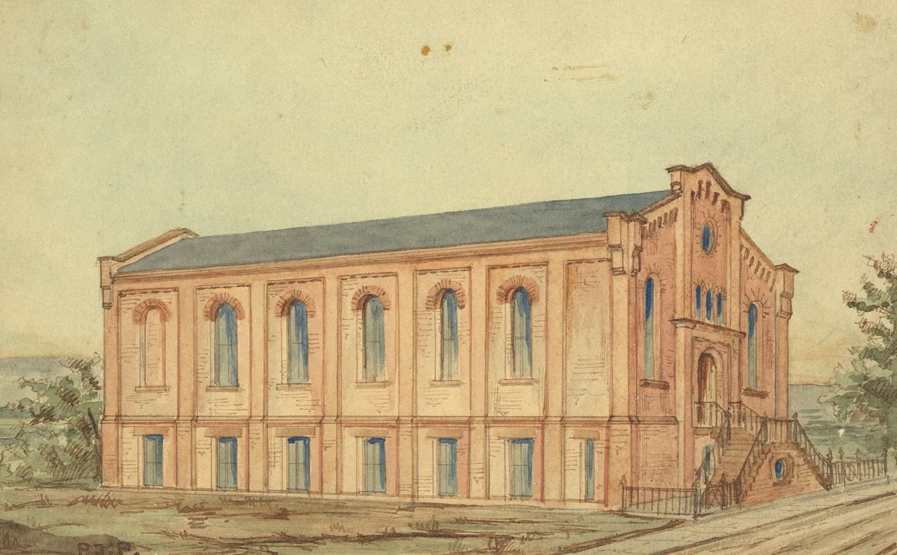 Side View Of Building Wall Art by Paul J. Pelz - High-Resolution Digital Print
