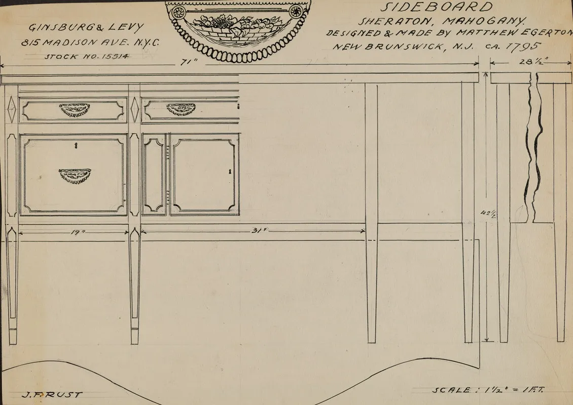 Sideboard 8 Wall Art by J.F. Rust - High-Resolution Digital Print
