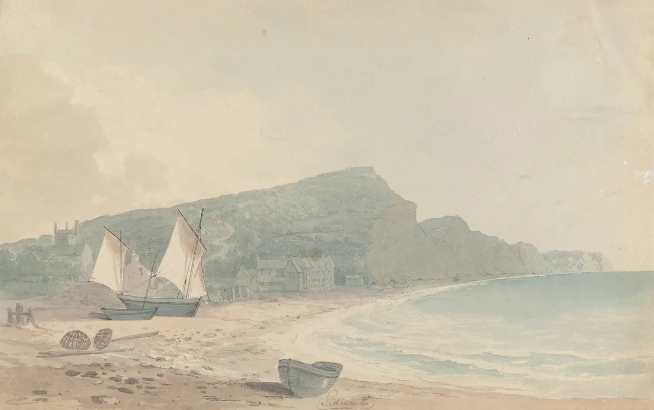 Sidmouth 2 Wall Art by John Baverstock Knight - High-Resolution Digital Print