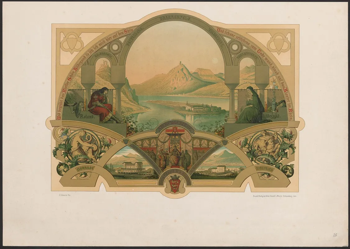 Siebengebirge Wall Art by Caspar Scheuren - High-Resolution Digital Print