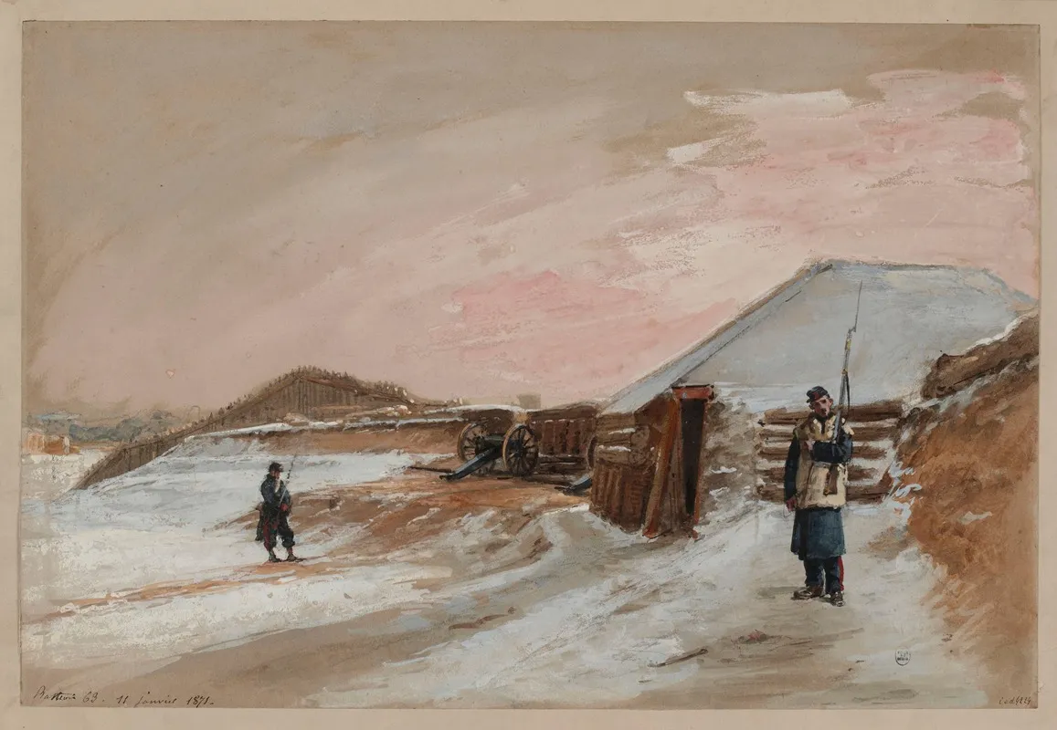 Siege De Paris Bastion 63 Le 11 Janvier 1871