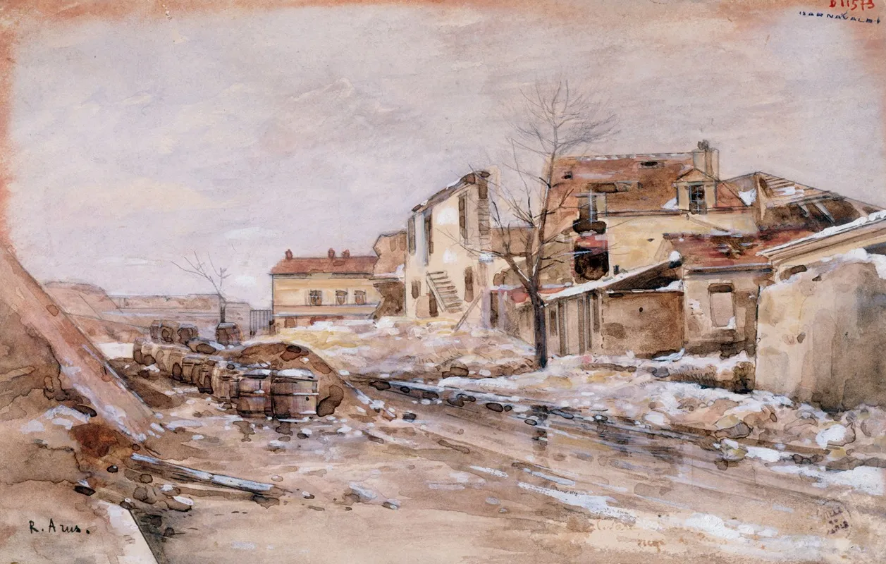 Siege De Paris Wall Art by Raoul Arus - High-Resolution Digital Print