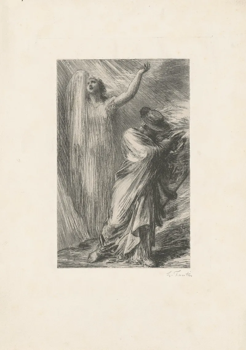 Siegfried Acte Iii Evocation Derda Wall Art by Henri Fantin-Latour - High-Resolution Digital Print