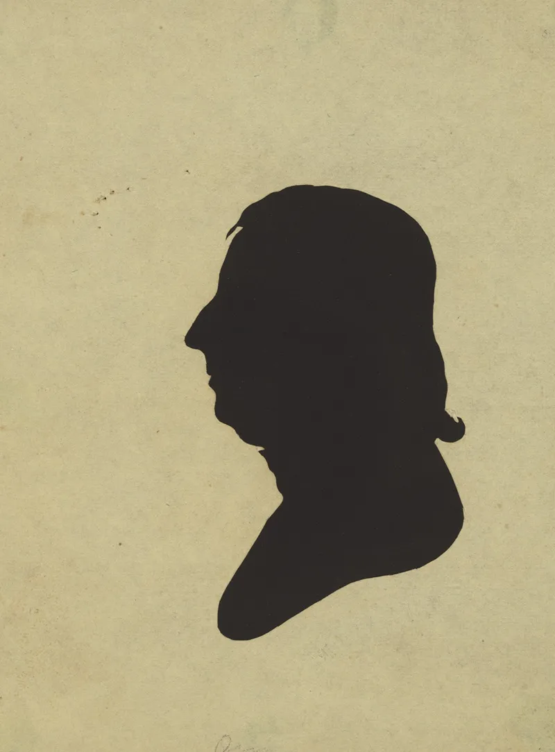 Silhouette Of Man Facing Left No 3
