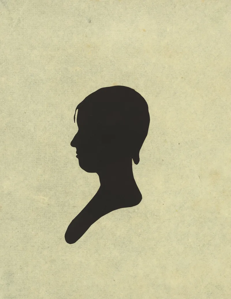 Silhouette Of Woman Facing Left No 3
