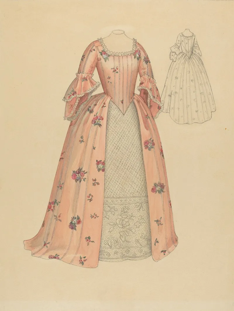 Silk Gown Wall Art by Maude Schell - High-Resolution Digital Print