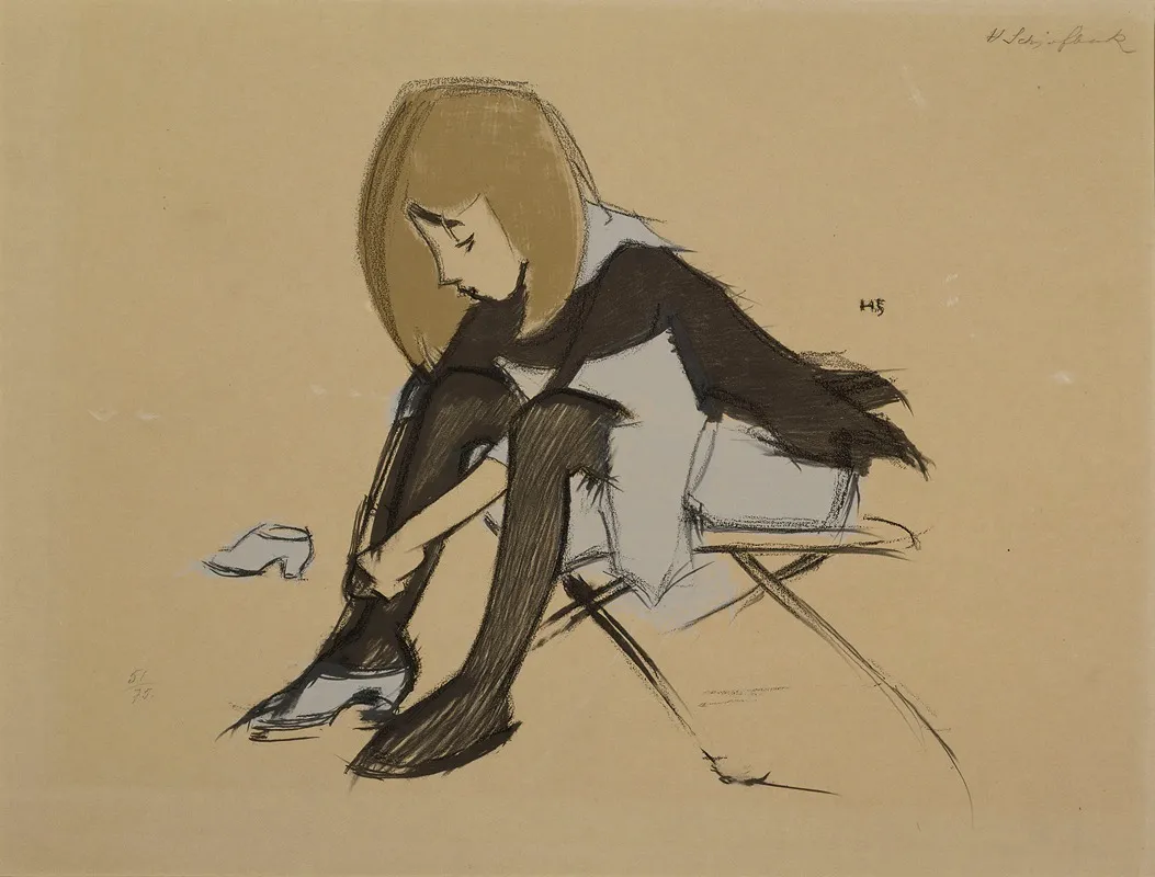 Silk Shoes Wall Art by Helene Schjerfbeck - High-Resolution Digital Print