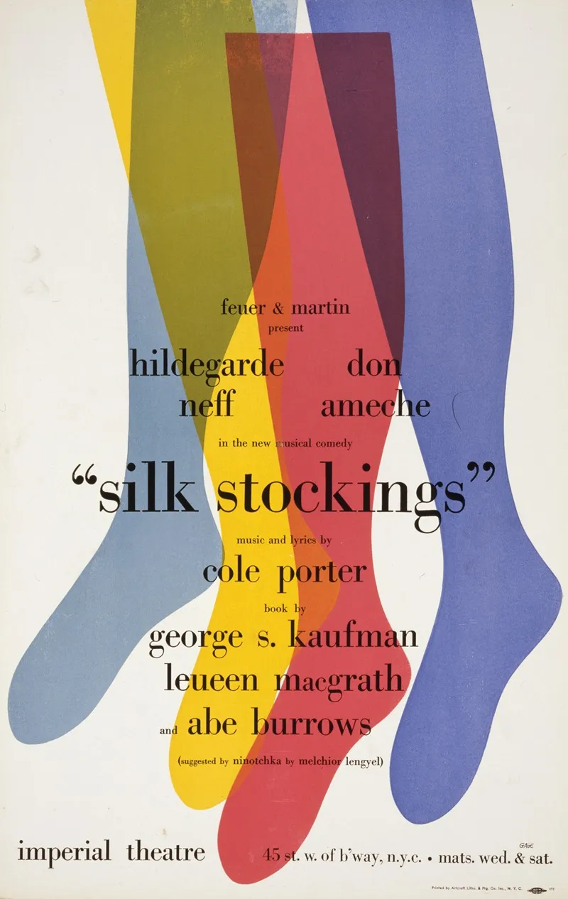 Silk Stockings Wall Art by Artcraft Lithograph - High-Resolution Digital Print