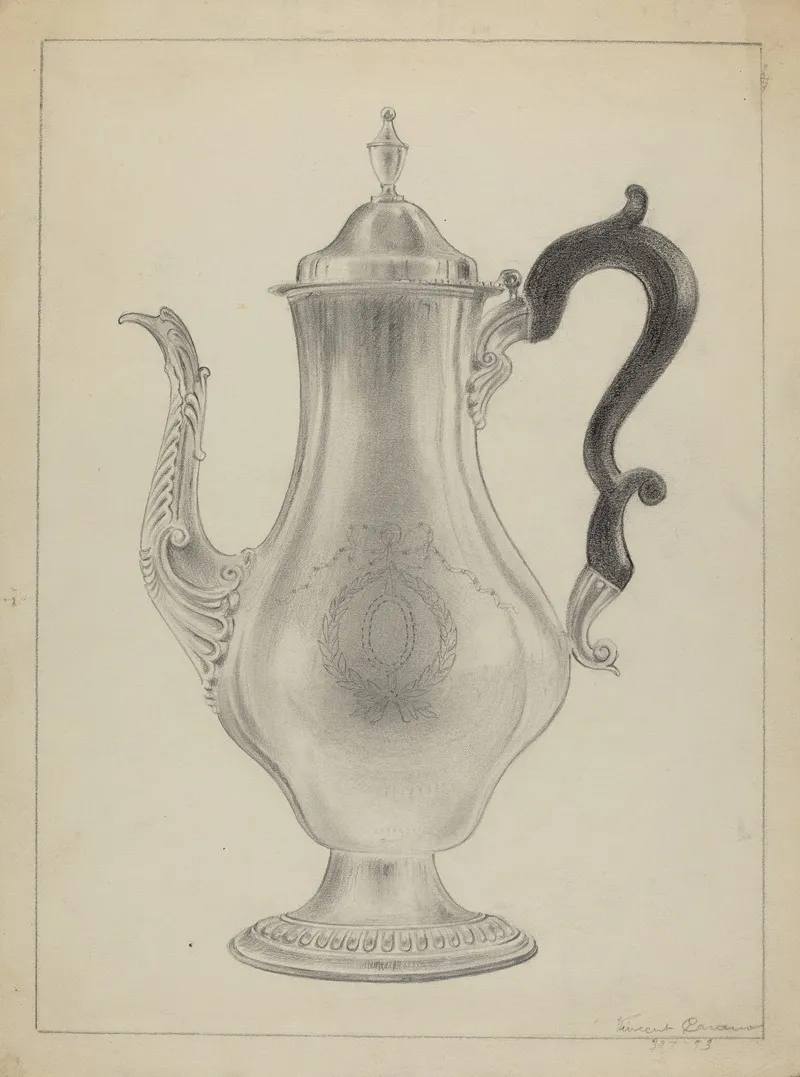 Silver Coffee Pot 10